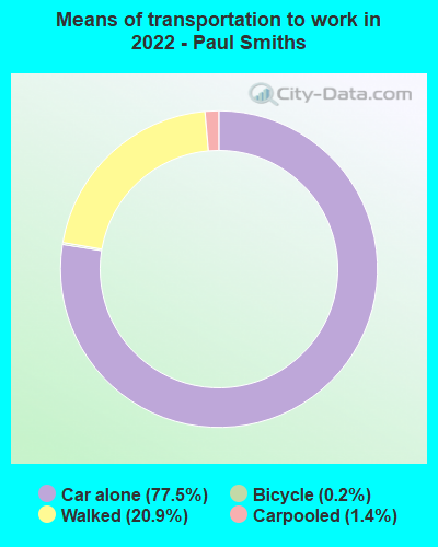 Means of transportation to work in 2022 - Paul Smiths