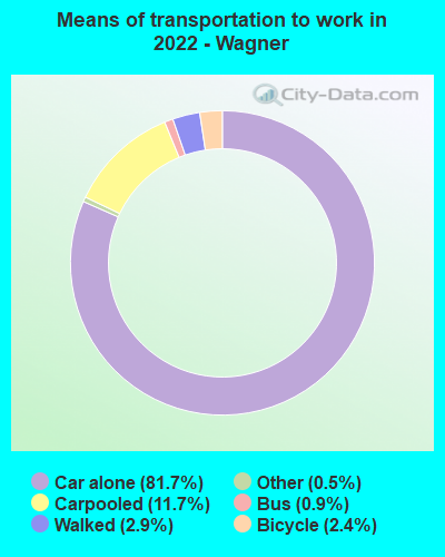 Means of transportation to work in 2022 - Wagner