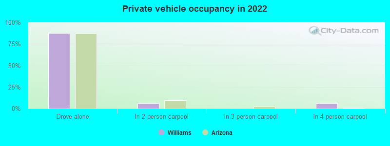 Private vehicle occupancy in 2022