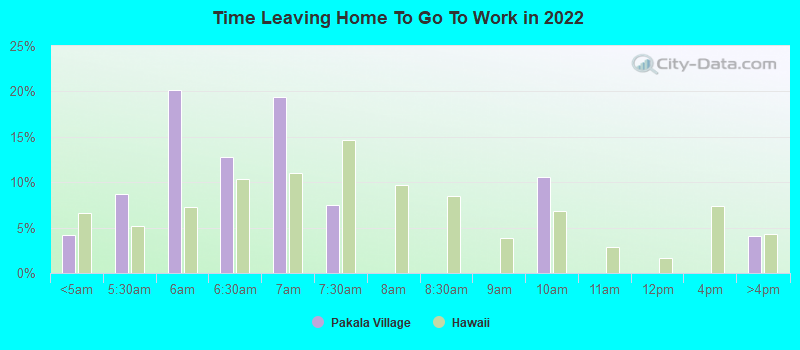 Time Leaving Home To Go To Work in 2022