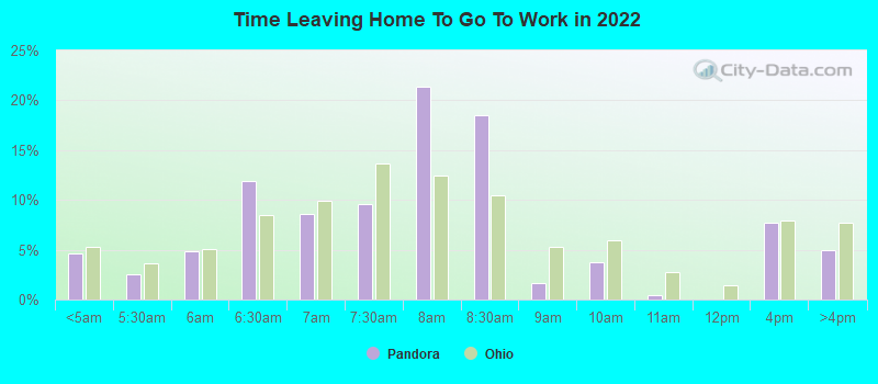 Time Leaving Home To Go To Work in 2022