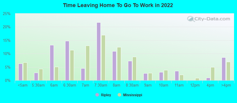 Time Leaving Home To Go To Work in 2022