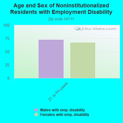 Age and Sex of Noninstitutionalized Residents with Employment Disability