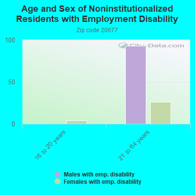 Age and Sex of Noninstitutionalized Residents with Employment Disability