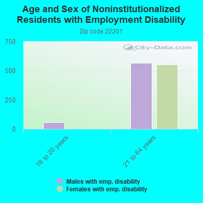 Age and Sex of Noninstitutionalized Residents with Employment Disability