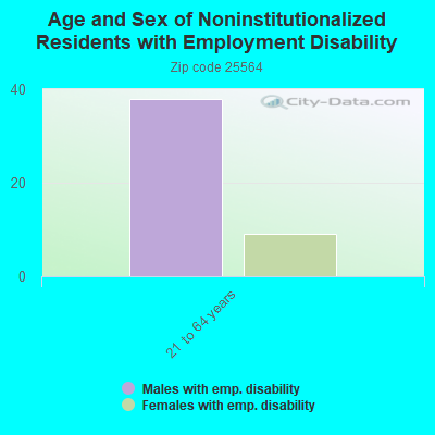 Age and Sex of Noninstitutionalized Residents with Employment Disability