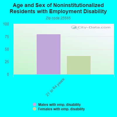 Age and Sex of Noninstitutionalized Residents with Employment Disability