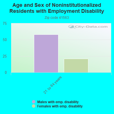 Age and Sex of Noninstitutionalized Residents with Employment Disability