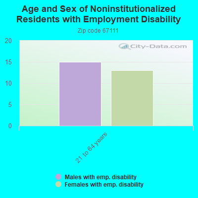 Age and Sex of Noninstitutionalized Residents with Employment Disability