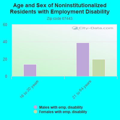 Age and Sex of Noninstitutionalized Residents with Employment Disability