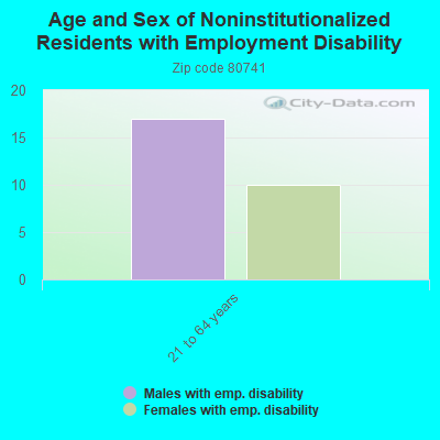 Age and Sex of Noninstitutionalized Residents with Employment Disability