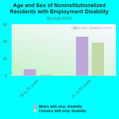 Age and Sex of Noninstitutionalized Residents with Employment Disability