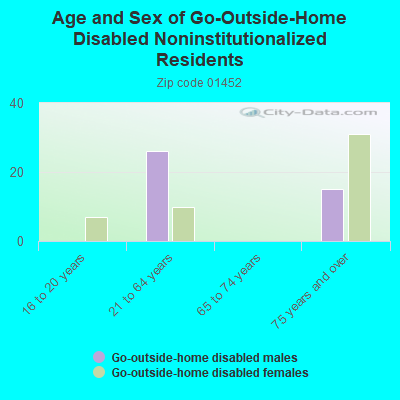 Age and Sex of Go-Outside-Home Disabled Noninstitutionalized Residents