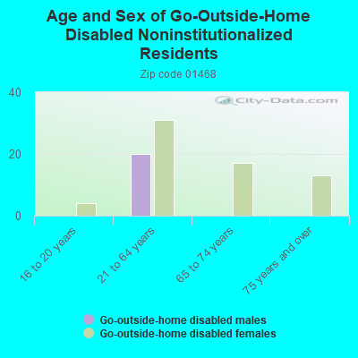 Age and Sex of Go-Outside-Home Disabled Noninstitutionalized Residents