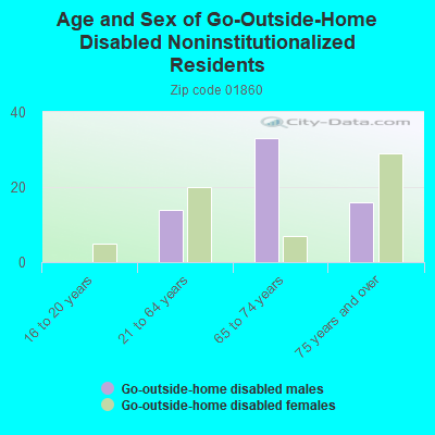 Age and Sex of Go-Outside-Home Disabled Noninstitutionalized Residents