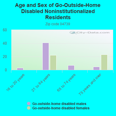 Age and Sex of Go-Outside-Home Disabled Noninstitutionalized Residents