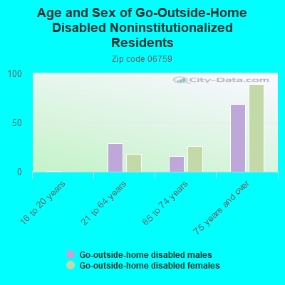 Age and Sex of Go-Outside-Home Disabled Noninstitutionalized Residents