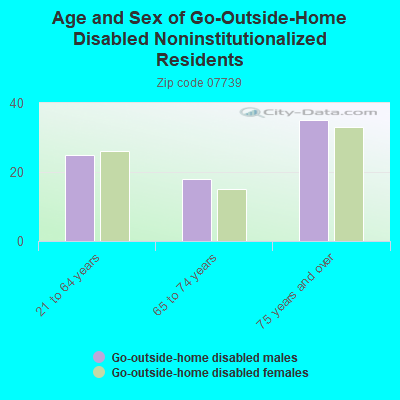 Age and Sex of Go-Outside-Home Disabled Noninstitutionalized Residents