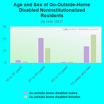 Age and Sex of Go-Outside-Home Disabled Noninstitutionalized Residents