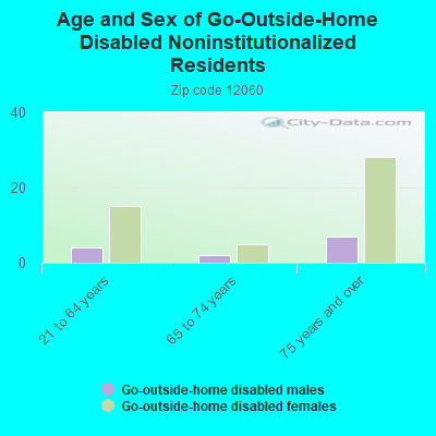 Age and Sex of Go-Outside-Home Disabled Noninstitutionalized Residents