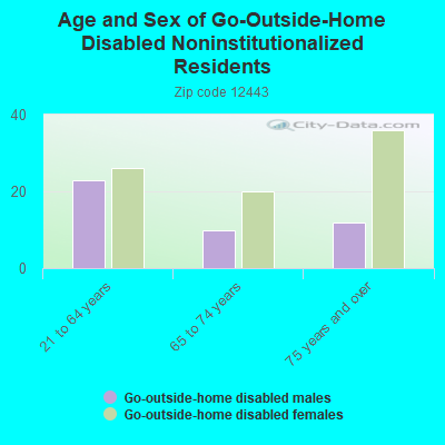 Age and Sex of Go-Outside-Home Disabled Noninstitutionalized Residents