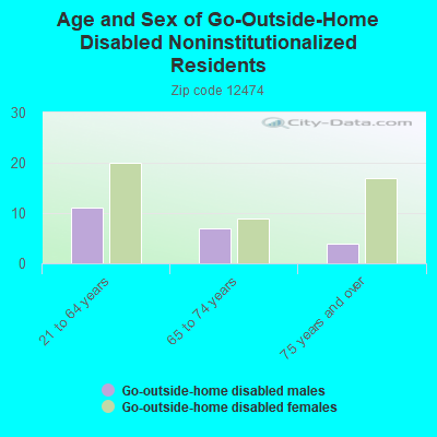 Age and Sex of Go-Outside-Home Disabled Noninstitutionalized Residents