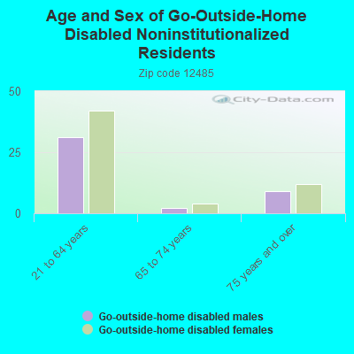 Age and Sex of Go-Outside-Home Disabled Noninstitutionalized Residents