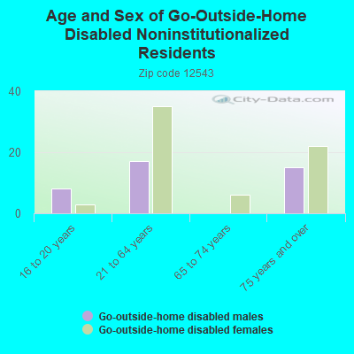 Age and Sex of Go-Outside-Home Disabled Noninstitutionalized Residents