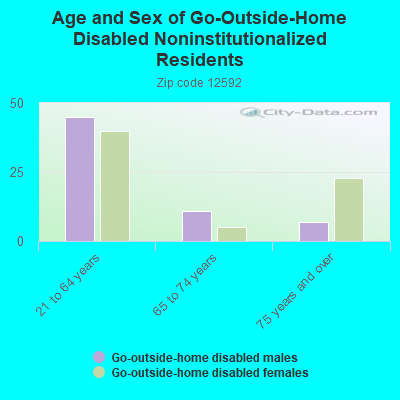 Age and Sex of Go-Outside-Home Disabled Noninstitutionalized Residents