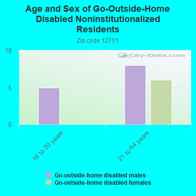 Age and Sex of Go-Outside-Home Disabled Noninstitutionalized Residents