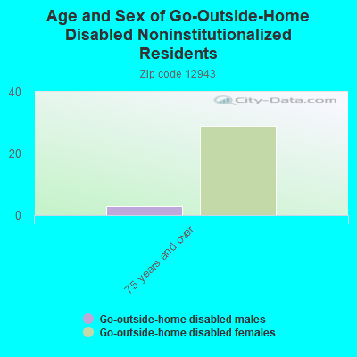 Age and Sex of Go-Outside-Home Disabled Noninstitutionalized Residents