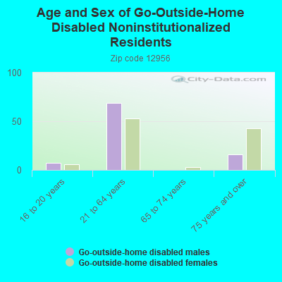 Age and Sex of Go-Outside-Home Disabled Noninstitutionalized Residents