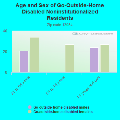 Age and Sex of Go-Outside-Home Disabled Noninstitutionalized Residents