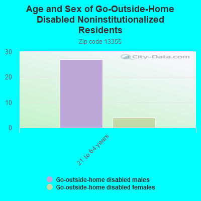 Age and Sex of Go-Outside-Home Disabled Noninstitutionalized Residents