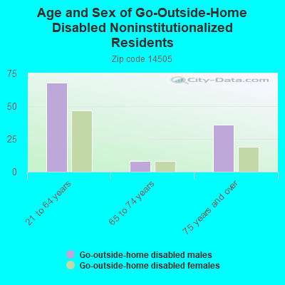 Age and Sex of Go-Outside-Home Disabled Noninstitutionalized Residents