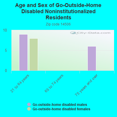 Age and Sex of Go-Outside-Home Disabled Noninstitutionalized Residents