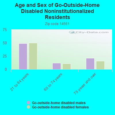 Age and Sex of Go-Outside-Home Disabled Noninstitutionalized Residents