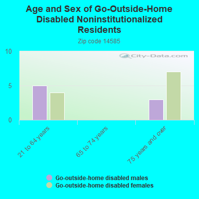 Age and Sex of Go-Outside-Home Disabled Noninstitutionalized Residents