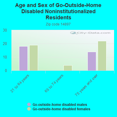 Age and Sex of Go-Outside-Home Disabled Noninstitutionalized Residents