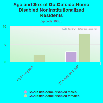 Age and Sex of Go-Outside-Home Disabled Noninstitutionalized Residents