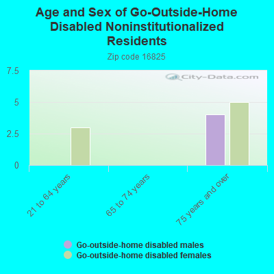 Age and Sex of Go-Outside-Home Disabled Noninstitutionalized Residents