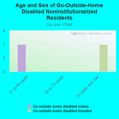 Age and Sex of Go-Outside-Home Disabled Noninstitutionalized Residents