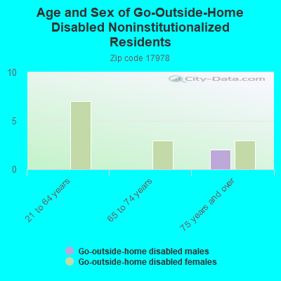 Age and Sex of Go-Outside-Home Disabled Noninstitutionalized Residents