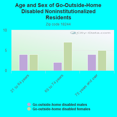 Age and Sex of Go-Outside-Home Disabled Noninstitutionalized Residents