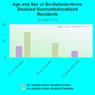 Age and Sex of Go-Outside-Home Disabled Noninstitutionalized Residents