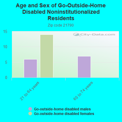 Age and Sex of Go-Outside-Home Disabled Noninstitutionalized Residents