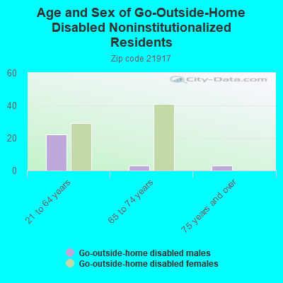 Age and Sex of Go-Outside-Home Disabled Noninstitutionalized Residents