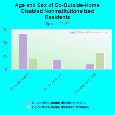 Age and Sex of Go-Outside-Home Disabled Noninstitutionalized Residents