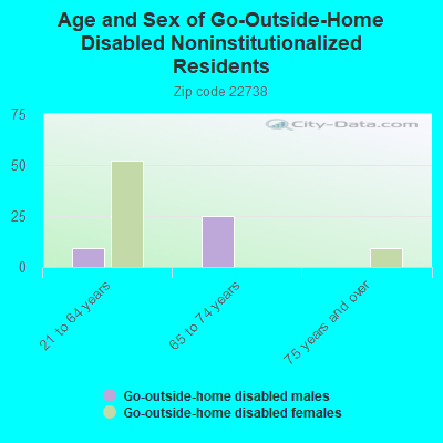 Age and Sex of Go-Outside-Home Disabled Noninstitutionalized Residents