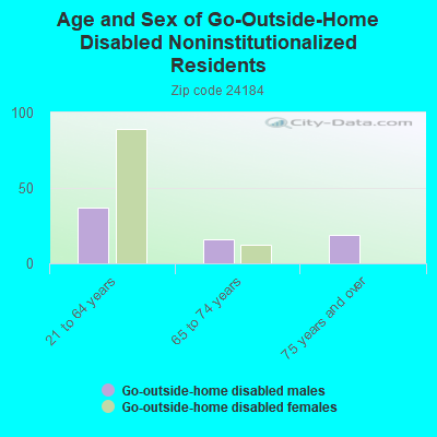 Age and Sex of Go-Outside-Home Disabled Noninstitutionalized Residents